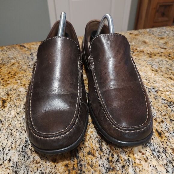 ECCO Classic Moc 2.0 Brown Leather Loafers Slip-On Shoe Men's Size US 9 EU 42 - Picture 8 of 12